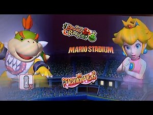 Mario Super Sluggers- Bowser jr. vs Peach