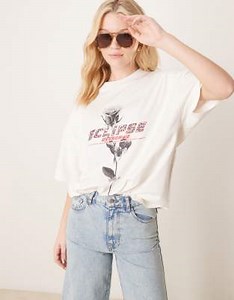 ASOS DESIGN oversized T-shirt with rose graphic | ASOS