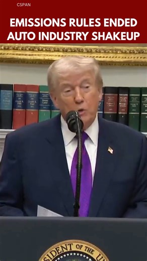 Global News Insights on Instagram: "Trump Ends Vehicle Emissions Standards From 2012–2027 | Major Auto Policy Shift President Donald Trump announced that his administration is terminating federal green emissions standards imposed on vehicle models and engines from 2012 through 2027 and beyond. The standards, issued under the authority of the Environmental Protection Agency, were designed to reduce greenhouse gas emissions and increase fuel efficiency across the auto industry. Supporters argue th