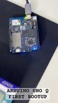 Arduino UNO Q first boot up #qualcomm #arduino #embedded #electronic #project #ai #IoT #stm