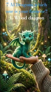 7 adorable AI generated Babydragons You Need to See! Which one is your favorite? #ai #shorts #pets