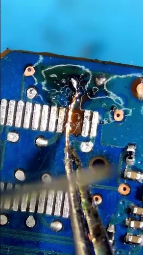 hdd head connector damage-trace repair #recovery #repair #soldering #pcbrepair