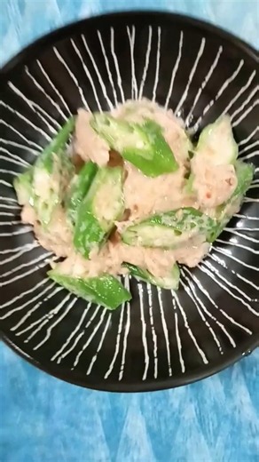 オクラとツナ缶のマヨポン酢和え