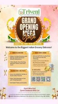 PilupuTV Exclusive: Triveni Supermarket Ellicott City | Grand Opening Celebrations | Opening Sale