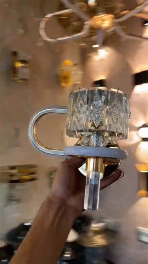 Led crystal wall light 3 in 1 now available here drop your order #reelsfb #trend #design #InteriorDesign #beautiful | New golden lights