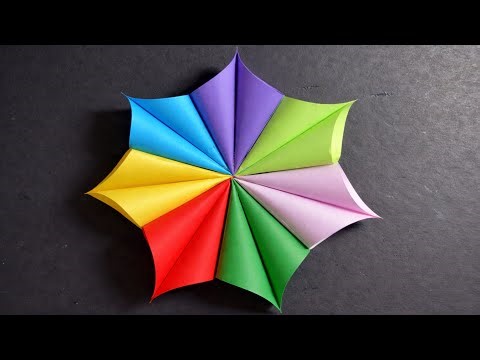 How to Make Easy Paper Wall Hanging | DIY Colorful Paper Flower Craft | Colour Paper Craft