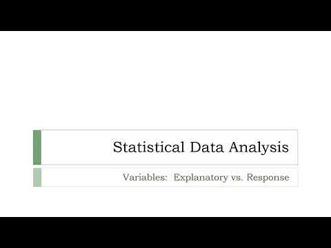 Explanatory vs. Response Variables