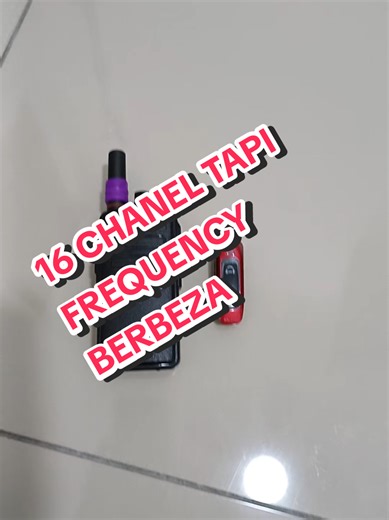 16 channel tapi frequency berbeza. #frequency #walkietalkie #ptl