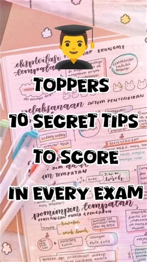 10 secret tricks of a topper in exams (99.9% toppers) #viral #study #studymotivation #motivation