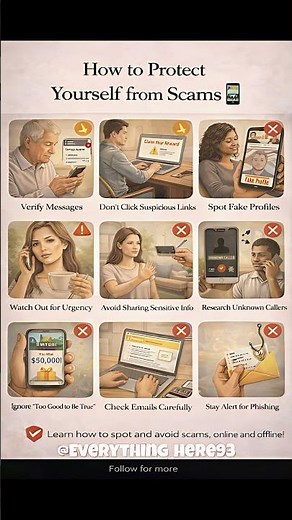 How to Protect Yourself from Scams 📱 | Smart Online Safety Tips #shorts