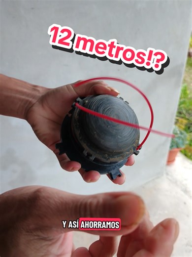¿Cuántos metros caben en un carrete de 12 metros?