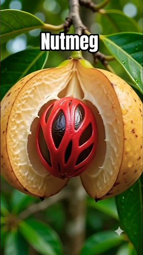 From a fallen fruit to a towering spice tree 🌱🌳 — discover the incredible life cycle of nutmeg!”