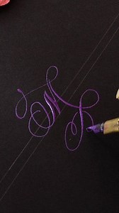 How to write M in copperplate calligraphy. #calligraphy #copperplate #art #facebookreel #year2026 | Babu Calligraphy