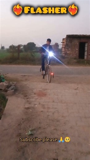 Cycle Flasher Light Review ⚡ रात में धमाकेदार स्टंट!