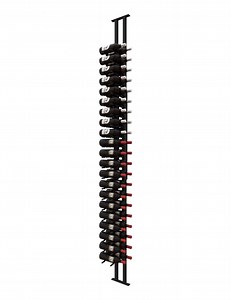 Floor-to-Ceiling Mounted Wine Rack Display - 1-Sided (42 Bottles)