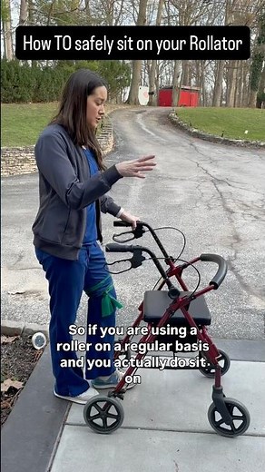 How to safely use your rollator #physicaltherapy #caregiver #seniorcare #caregiversupport #howto
