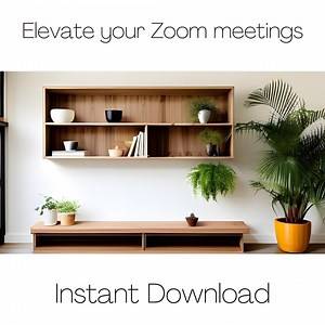 Zoom Background, Work From Home Virtual Background, MS Teams Backdrop, Digital Download, Professional Home Office, Online Meeting Background - Etsy