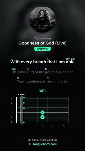 CeCe Winans - Goodness of God (Live) | Karaoke
