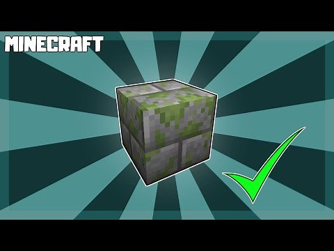 MINECRAFT | How to Make Mossy Stone Bricks! 1.16.5