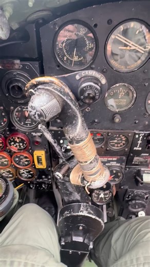 Mosquito control column #flying #aviation #pilot #sky #pilotlife #ww2 #warbirds #tailwheel #cockpit #tour #amazing #history | David Petters