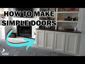 How To Make Simple Shaker Doors Using Half-Laps// Living Room Reno Part 4