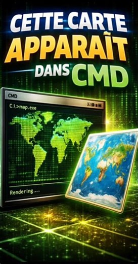 🇮🇳 Cette carte apparaît dans CMD 😳 #cmd #windows #windows10 #windows11 #shorts #tips #india #astuce