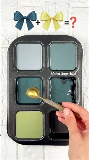 “Calm Green–Teal Fusion Palette: Soft Nature-Inspired Blends from Dual Color Mixing” #colormixing