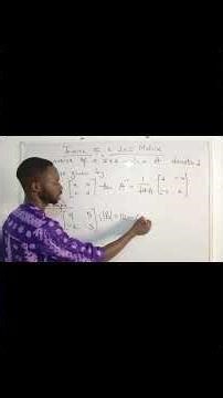 INVERSE OF A 2×2 MATRIX || Learn Fast ⚡