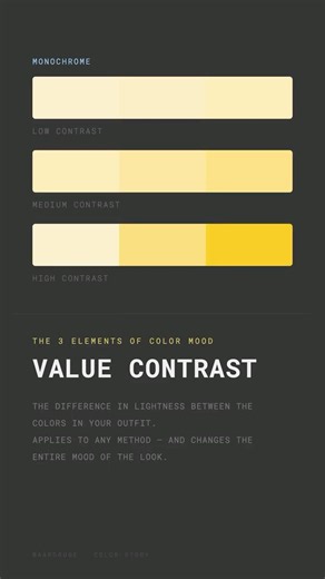 when wearing color feels wrong, check the contrast.