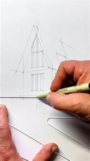 Two-point perspective and testing my sketchbook, full video on my YouTube channel