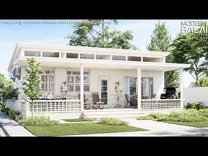 Simple Life in a Farmhouse 3 Bedrooms Tiny House Design Idea 10 x 6 Meters with Floorplans