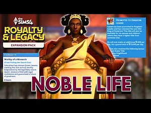 The Noble Career Explained 👑 | The Sims 4 Royalty & Legacy | Duties & Grand Balls