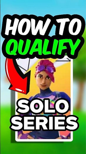 How to Qualify for Solo Series in Fortnite Season 4 ✅ #solocashcup #ch6s4 #fortnitetutorial #fnbr