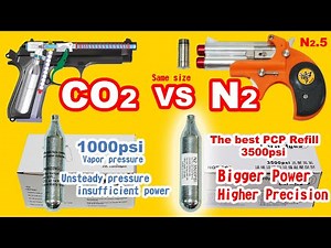 3500PSI N2 cartridge vs 12g CO2 cartridge
