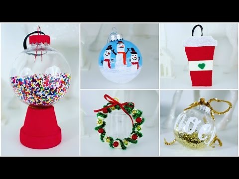 5 CHEAP AND EASY DIY CHRISTMAS ORNAMENTS | PINTEREST INSPIRED