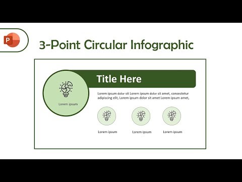 How to Create a 3-Point Circular Infographic in PowerPoint