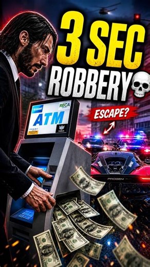 Fastest ATM Robbery Ever 😳#shorts #gta5 #gta #gtav #gtaonline