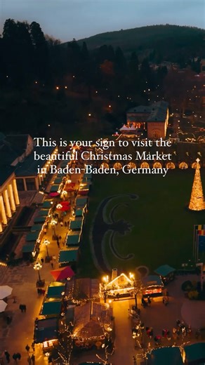 114K views · 6.2K reactions | The person who sent you this wants to visit the magical Christmas Market in Baden-Baden, Germany with you ✨ Picture yourself strolling through cozy wooden huts, sipping on hot mulled wine, and soaking in the festive lights together. What do you say?  @paulmichael #visitbadenbaden #thegoodgoodlife #christmastime #christmasmarket #weihnachtsmarkt #visitblackforest | Visit Baden-Baden | Facebook