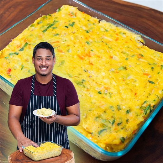 Classic Coo Coo Recipe by Chef Shaun 🇹🇹 Trinbagonian Coo Coo is a traditional dish from Trinidad and Tobago, made primarily from cornmeal and okra. It's a staple in Trinidadian cuisine and often served as a side dish, especially with fish & ground provisions. Ingredients Unsalted Butter – 2 tbsp Onion – 1 cup (finely chopped) Pimento – ¼ cup (finely chopped) Carrot – ½ cup (grated) Pumpkin – ½ cup (grated) ?? Ochro – 2 cups (thinly sliced) Garlic – ¼ cup (finely chopped) Salt – 1 tsp or to tas