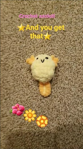 Crochet Axolotl #axolotl #crochet #crochetplushies #create