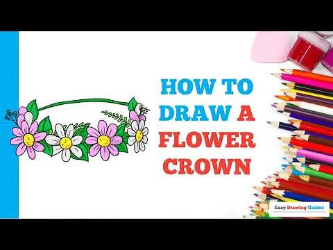 How to Draw a Flower Crown in a Few Easy Steps: Drawing Tutorial for Beginner Artists