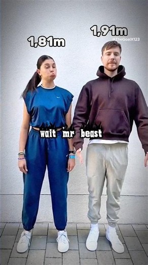 Wait for the ending... 😳 MrBeast wins the height battle! 📈👑#mrbeast#vyro#viralshorts