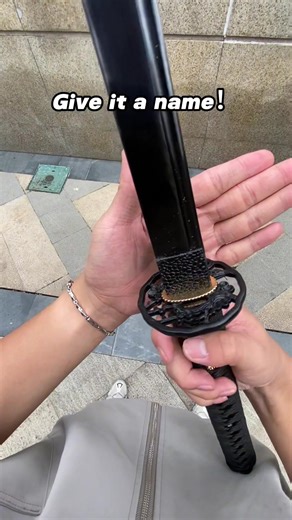 Give this katana a name! #sword #katana #katanaxsword #unboxing #cosplay