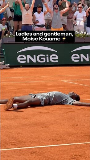 17-year-old Moise Kouame comes back in an epic five-setter, making his first RG third round 🇫🇷
