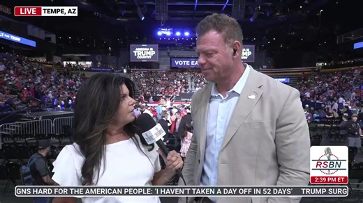 6.8K views · 371 reactions | Crowds begin streaming into Trump rally venue in Tempe, AZ, where President Trump is set to speak at 4pm ET WATCH LIVE: https://www.rsbnetwork.com/video/donald-trump/live-president-trump-holds-a-rally-in-tempe-az-10-24-24/ | Right Side Broadcasting | Facebook