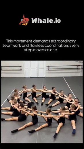 Inflyta on Instagram: "The instagram reel of approximately 20 young ballerinas in black leotards performing synchronized floor work in a studio, fluidly transitioning between circular formations and interlocking poses to emphasize collective harmony over individual flair. , whose bio focuses on aggregating viral internet highlights, the clip has rapidly amassed over 946,000 views and 3,380 likes since December 13, 2025, drawing multilingual replies praising the "incredible" teamwork, including I