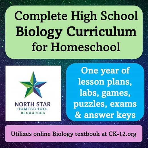 Complete Homeschool Biology Curriculum High School Lesson Plan Schedule Exams