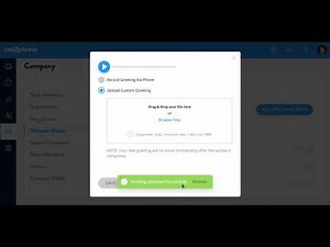 Uploading A Custom Welcome Menu Recording