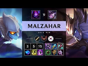 Malzahar Mid vs Syndra - KR Grandmaster Patch 25.21