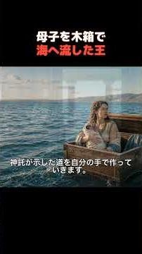 王はダナエと赤ん坊を木箱に入れ海へ流した #ダナエ #ギリシャ神話